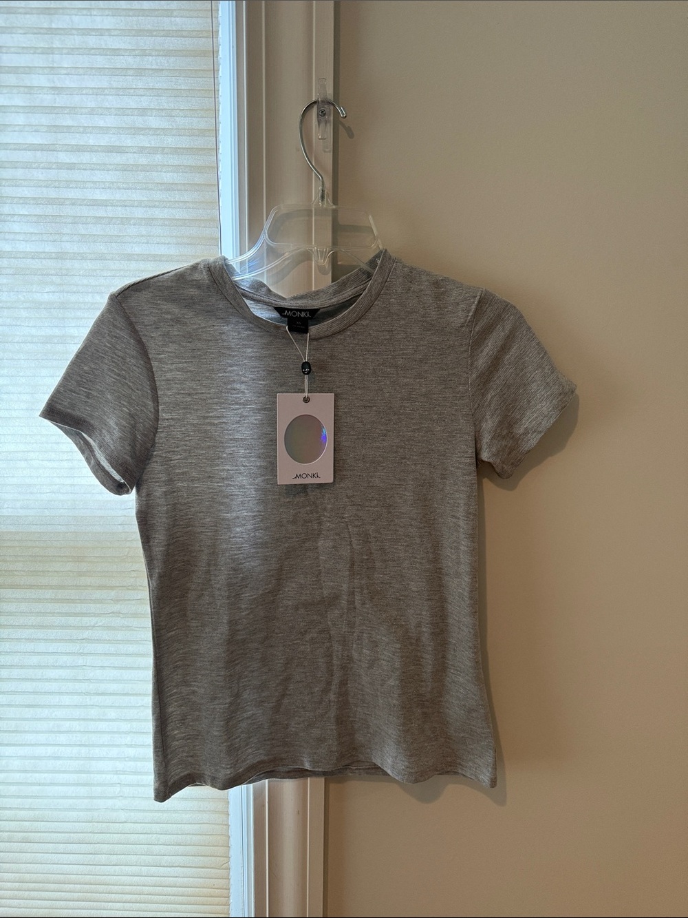 Madewell Gray Short Sleeve Slim Crewneck Tee